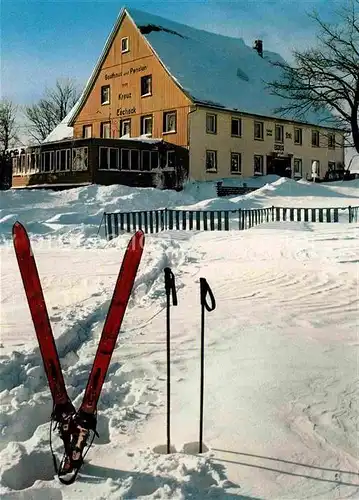 Schoenwald Schwarzwald Escheck Gasthof Pension Zum Kreuz Winter Kat. Schoenwald im Schwarzwald