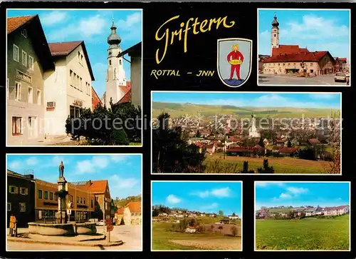 Triftern Kirche Denkmal Panorama  Kat. Triftern