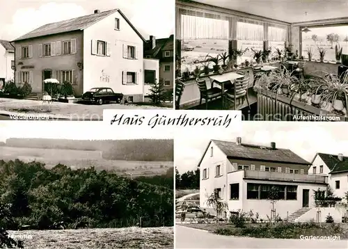 Nauroth Heidenrod Haus Guenthersruh Vorder  und Gartenansicht Aufenthaltsraum  Kat. Heidenrod