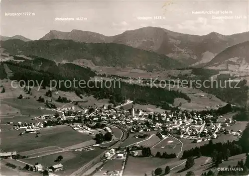 Oberstaufen Fliegeraufnahme Kat. Oberstaufen