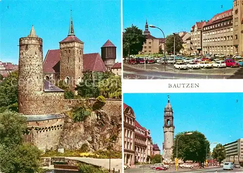 Bautzen Alte Wasserkunst Michaeliskirche Platz der Roten Armee Reichenturm Kat. Bautzen