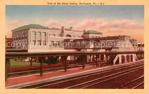 Burlington Vermont Bahnhof Kat. Burlington