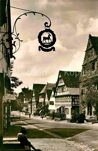 Langenburg Wuerttemberg Hohenloher Land Ortsansicht Kat. Langenburg