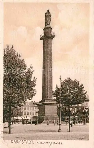 Darmstadt Monument Ludwig 1. Kat. Darmstadt