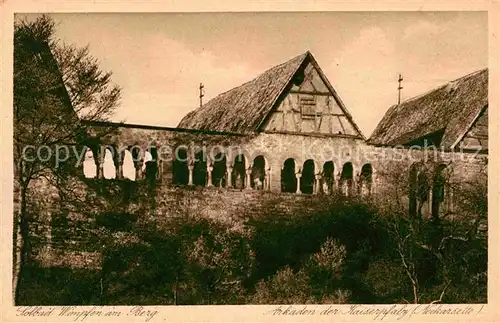 Wimpfen Arkaden Kaiserpfalz Kat. Bad Wimpfen