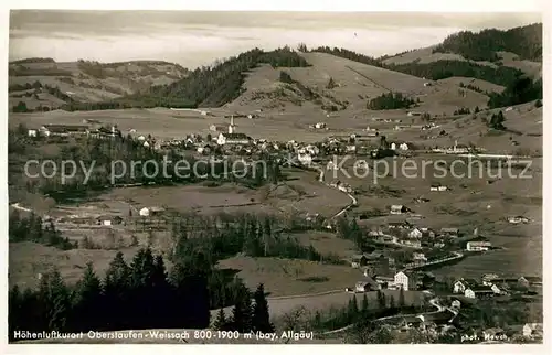 Weissach Oberstaufen Hoehenluftkurort Panorama Kat. Oberstaufen