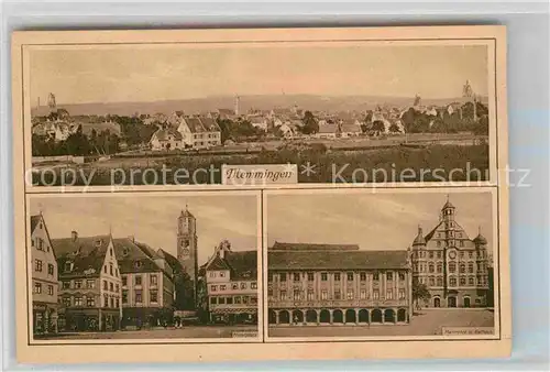 Memmingen Marktplatz Harmonie Rathaus Kat. Memmingen