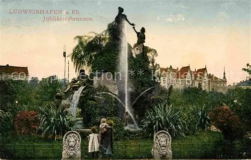 Ludwigshafen Rhein Jubilaeumsbrunnen Kat. Ludwigshafen am Rhein