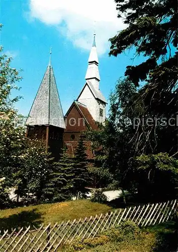 Hahnenklee Bockswiese Harz Nordische Stabkirch Kat. Goslar