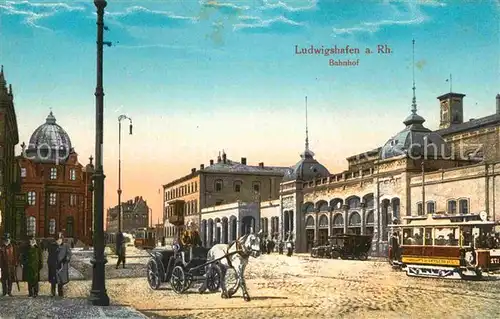 Ludwigshafen Rhein Bahnhof Strassenbahn Kat. Ludwigshafen am Rhein