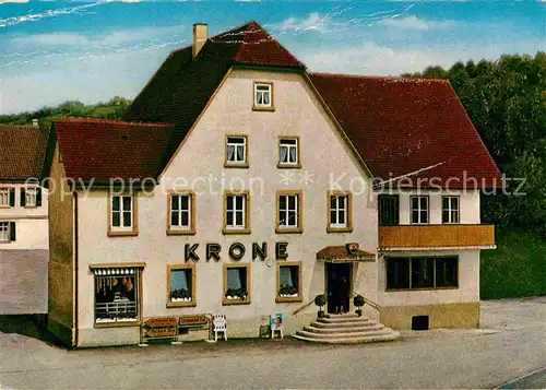 Jagsthausen Jagst Gasthof Krone Metzgerei Kat. Schoental