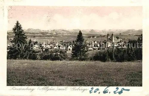 Lindenberg Allgaeu Panorama Gebirge Kat. Lindenberg i.Allgaeu