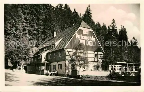 Oberpoebel Gaststaette Fremdenhof Putzmuehle Kat. Schmiedeberg Osterzgebirge