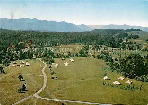 Bad Toelz Zeltlager der Jugendsiedlung Hochland eV Fliegeraufnahme Kat. Bad Toelz