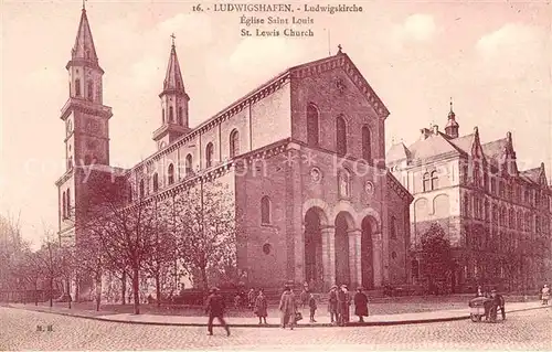 Ludwigshafen Rhein Ludwigskirche Kat. Ludwigshafen am Rhein