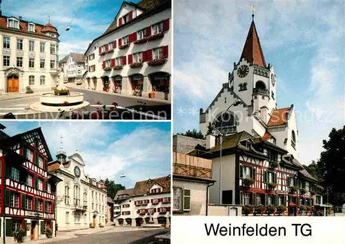 Weinfelden Thomas Bornhauser Brunnen Rathaus Kirche Kat. Weinfelden