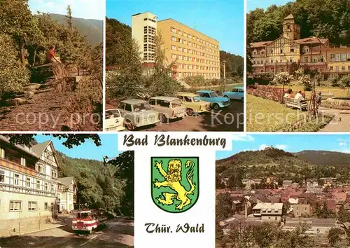 Bad Blankenburg Griesbachfelsen FDGB Urlauberwohnheim Schwarzatalexpress Burgruine Greifenstein Kat. Bad Blankenburg