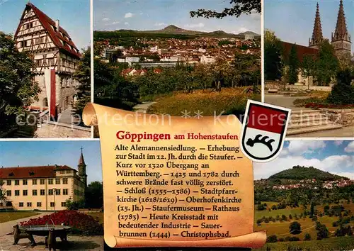 Goeppingen Teilansichten Hohenstaufenstadt Geschichte Kat. Goeppingen