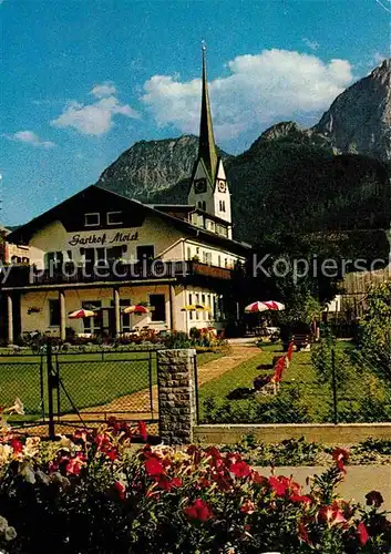 Abtenau Gasthof Moisl Kirche Alpenblick Kat. Abtenau