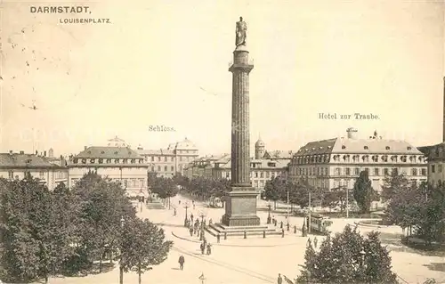 Darmstadt Louisenplatz Schloss Hotel Zur Traube Kat. Darmstadt