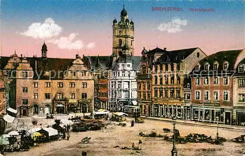 Darmstadt Marktplatz Kat. Darmstadt