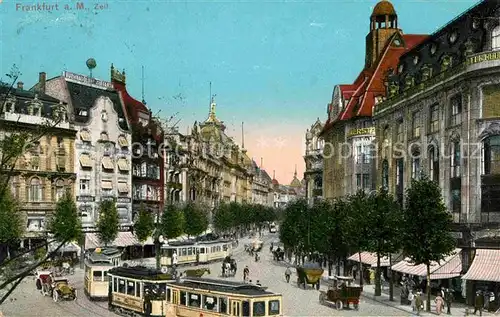 Frankfurt Main Zeil Strassenbahn  Kat. Frankfurt am Main