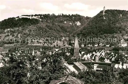 Geislingen Steige Ruine Helfenstein und oedenturm Kat. Geislingen an der Steige