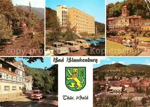 Bad Blankenburg Griesbachfelsen FDGB Urlauberwohnheim Schwarztalexpress Burgruine Greifenstein Thueringer Wald Kat. Bad Blankenburg