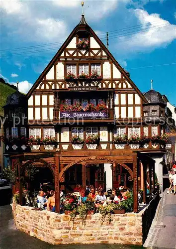 Assmannshausen Rhein Historische Alte Bauernschaenke anno 1408 Fachwerkhaus Kat. Ruedesheim am Rhein