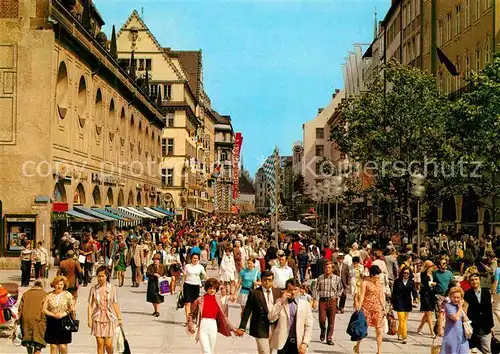 Muenchen Fussgaengerzone Neuhauserstrasse Kat. Muenchen