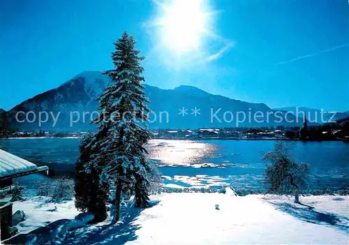 Rottach Egern Tegernsee Panorama mit Wallberg