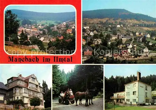 Manebach FDGB Erholungsheim Conradshoeh Kutschfahrt Reichsbahn Ferienheim Ernst Kamieth Kat. Ilmenau