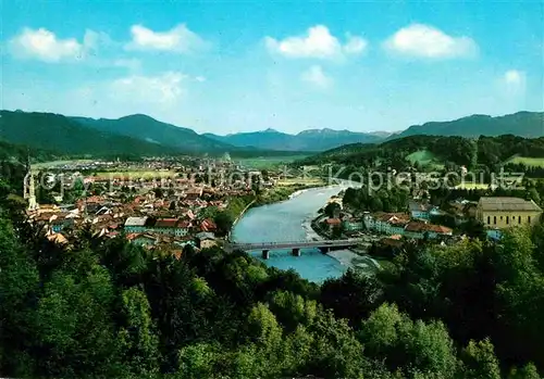 Bad Toelz Panorama an der Isar Kat. Bad Toelz