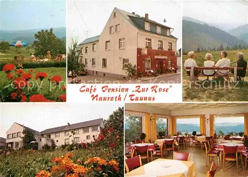 Nauroth Westerwald Gasthaus Pension Zur Rose  Kat. Nauroth