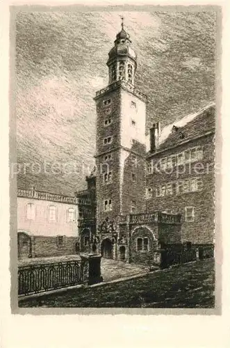 Darmstadt Glockenspiel im alten Schloss Kuenstlerkarte Kat. Darmstadt