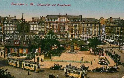 Frankfurt Main Schillerplatz Hauptwache Strassenbahn Kat. Frankfurt am Main