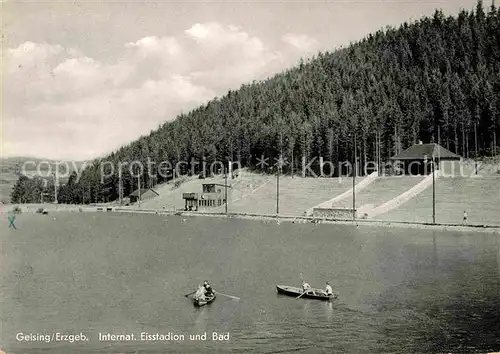 Geising Erzgebirge Eisstadion  Kat. Geising Osterzgebirge