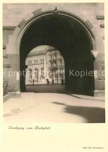 Frankfurt Main Durchgang Paulsplatz Kat. Frankfurt am Main