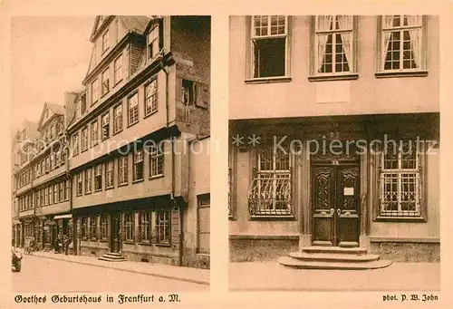 Frankfurt Main Goethe Geburtshaus Goethejahr Kat. Frankfurt am Main