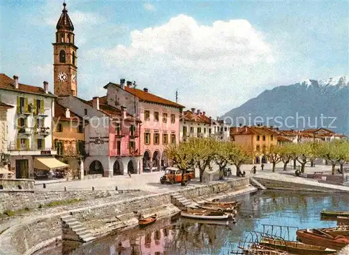 Ascona Lago Maggiore Hafen Promenade