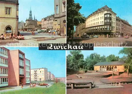 Zwickau Sachsen Markt Ringkaffee Eckersbach Freilichtbuehne Kat. Zwickau
