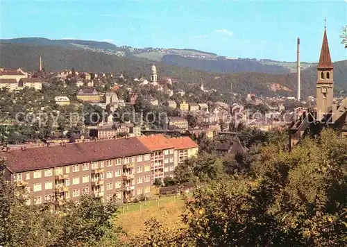 Aue Erzgebirge Stadtblick Kat. Aue