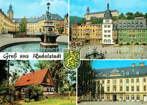 Rudolstadt Schloss Heidecksburg Marktplatz Volkskundemuseum Thueringer Bauernhaeuser Kat. Rudolstadt