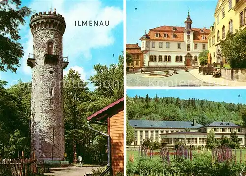 Ilmenau Thueringen Kickelhahnturm Rathaus Schloss Kreiskulturhaus Kat. Ilmenau