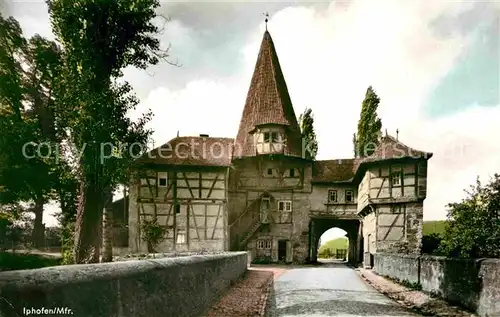 Iphofen Gasthaus Zum Goldenen Kreuz Fachwerk Kat. Iphofen