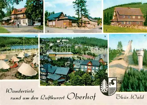 Oberhof Thueringen Schweizerhuette Schanze am Rennsteig Luetscheltalsperre Gasthaus Schmuecke Kanzlersgrund Kat. Oberhof Thueringen