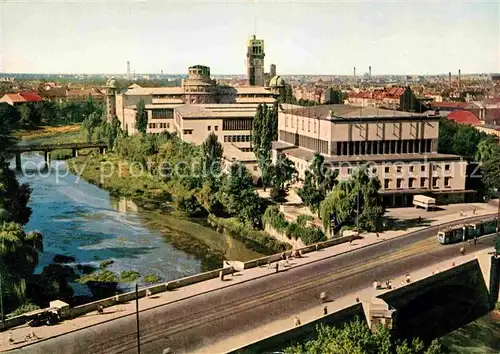 Muenchen Fliegeraufnahme Deutsches Museum  Kat. Muenchen