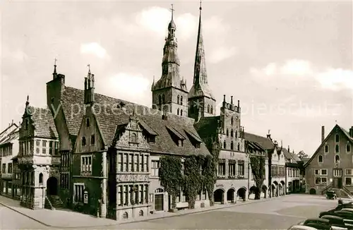 Lemgo Rathaus mit Nicolaikirche Kat. Lemgo