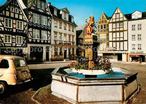 Hachenburg Westerwald alter Markt Brunnen Kat. Hachenburg