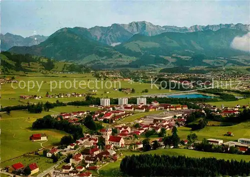 Blaichach Allgaeu Fliegeraufnahme mit Daumengruppe Kat. Blaichach